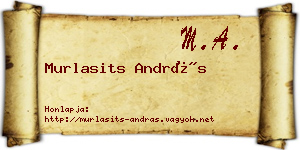 Murlasits András névjegykártya